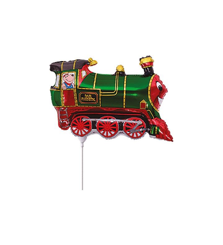 Mini Train Green Flexmetal Foil Balloon