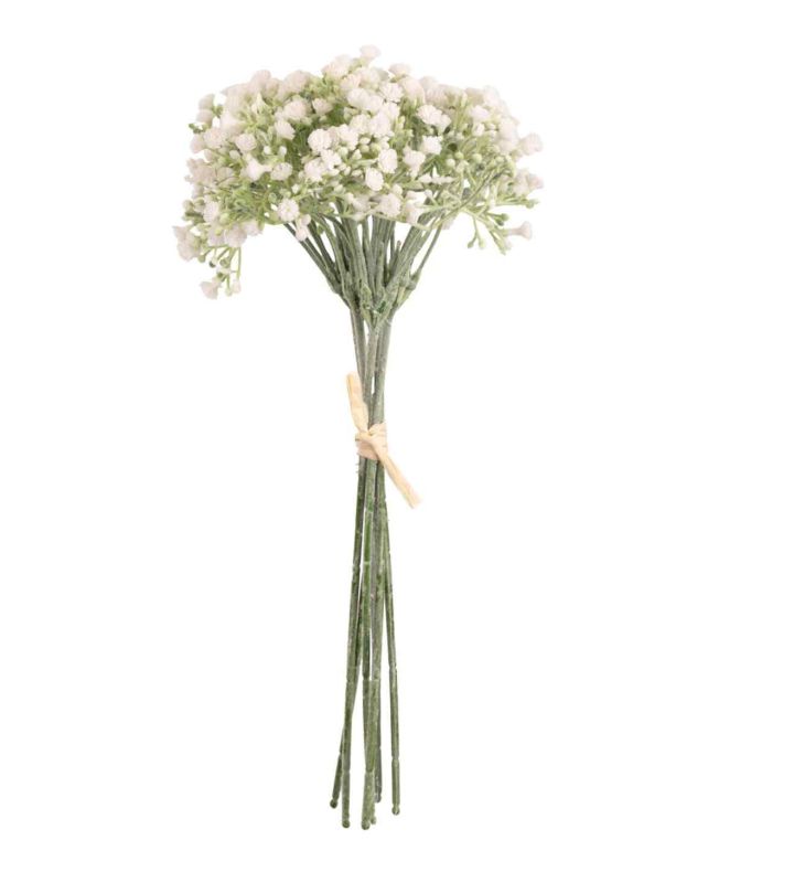 Mini White Open Gypsophilia with Bud Bunch 31 cm x6