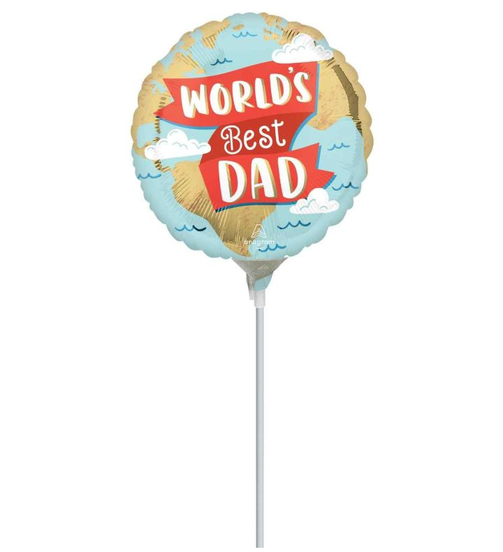 Mini World's Best Dad Foil Balloon