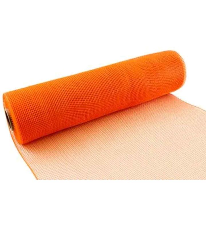 Eleganza Deco Mesh 25cm x 9.1m (10yds) Orange No.04