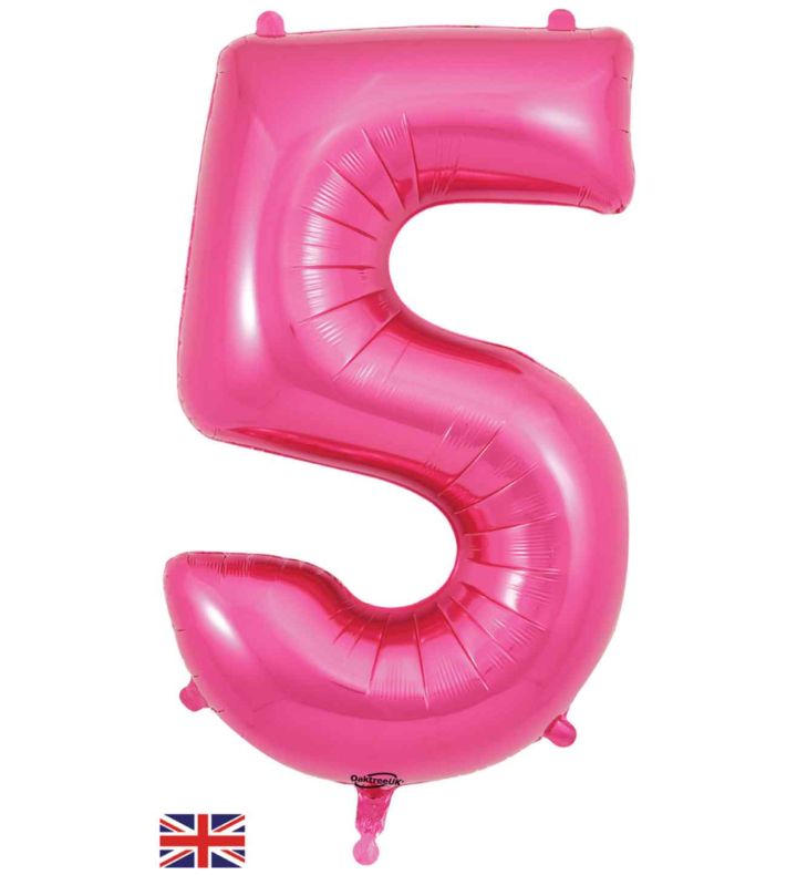 34" Pink Number 5 Oaktree