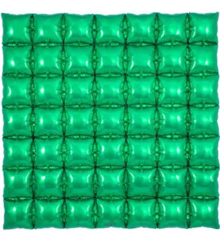 Green 7x7 Waffle Foil Balloon