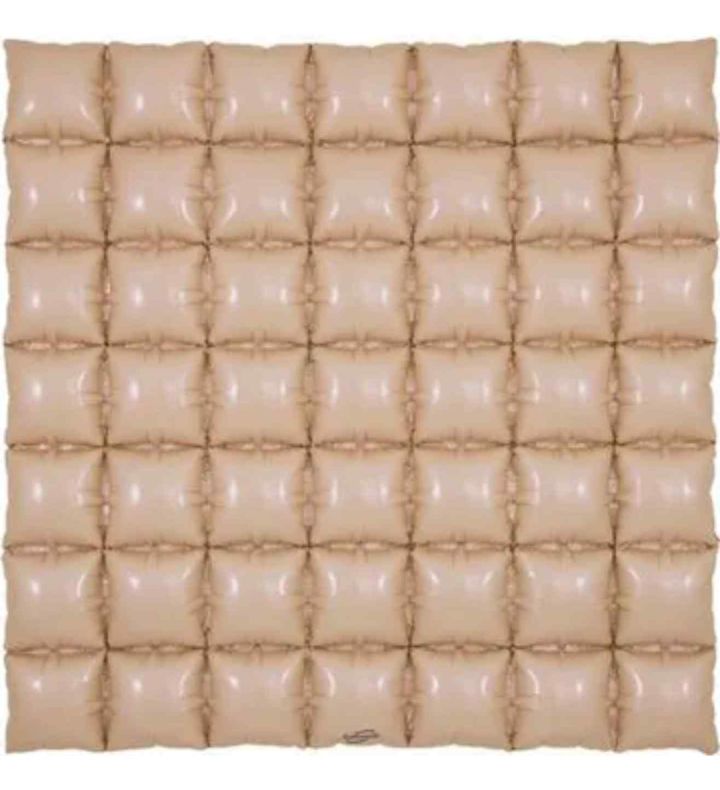 Matte Nude 7x7 Waffle Foil Balloon