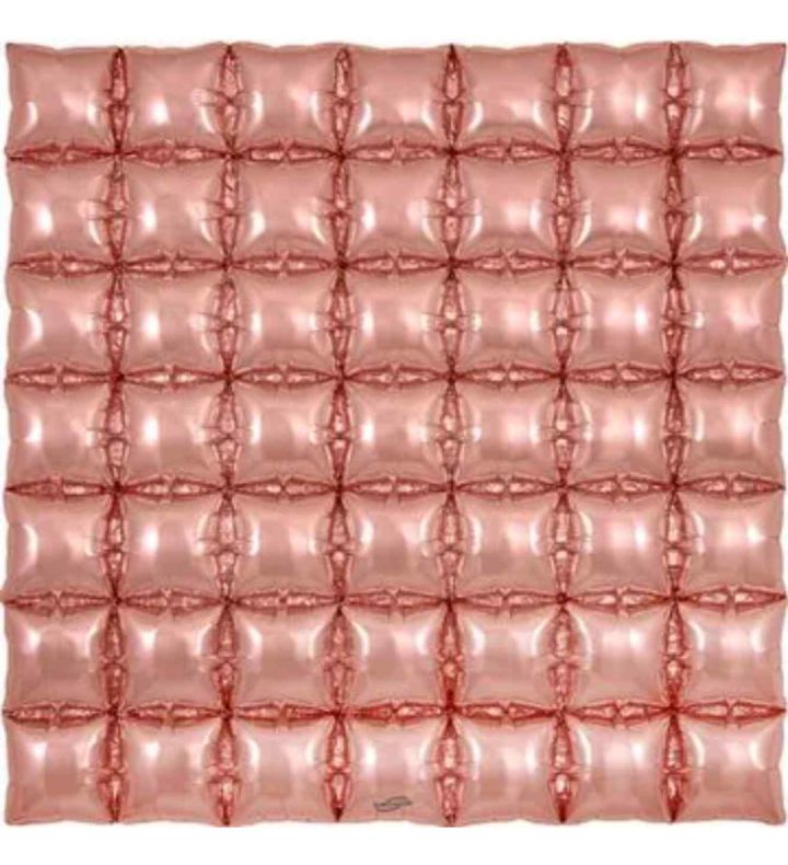 Rose Gold 7x7 Waffle Foil Balloon