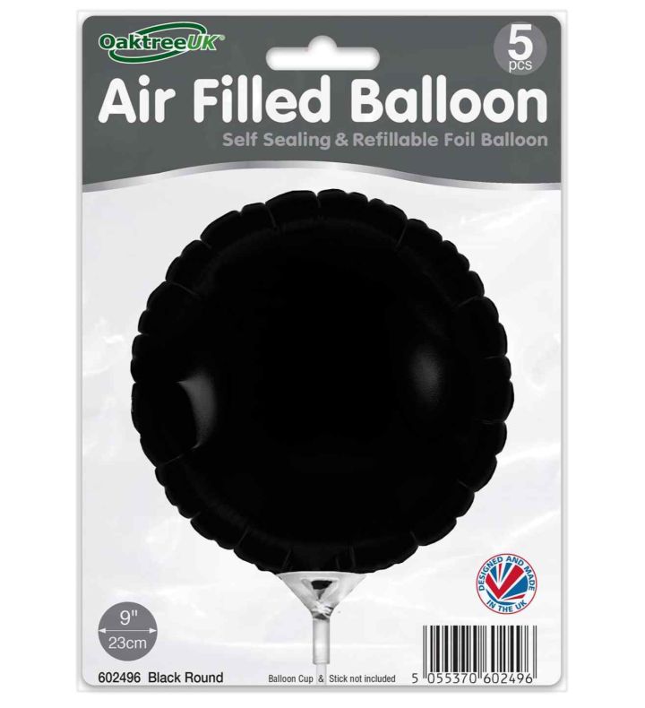9" Oaktree Black Round 5pc