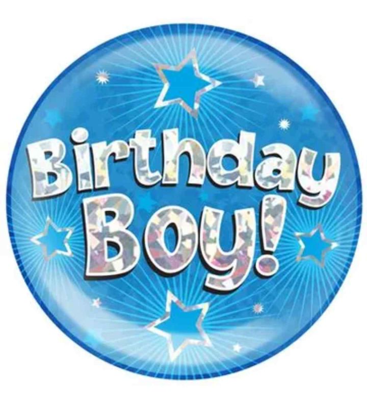 Oaktree 'Birthday Boy' Jumbo Badge