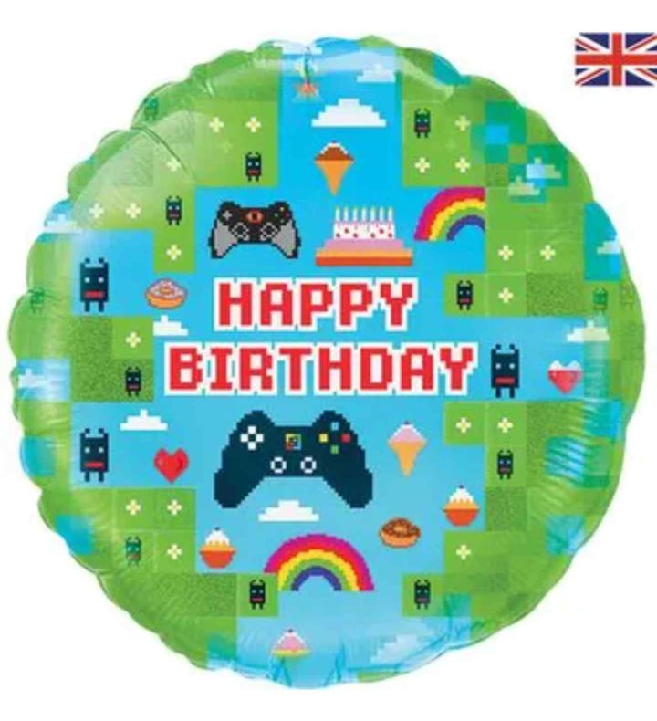 18" Oaktree Happy Birthday Blox Game Round
