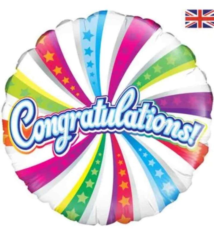 18" Oaktree Congratulations Round