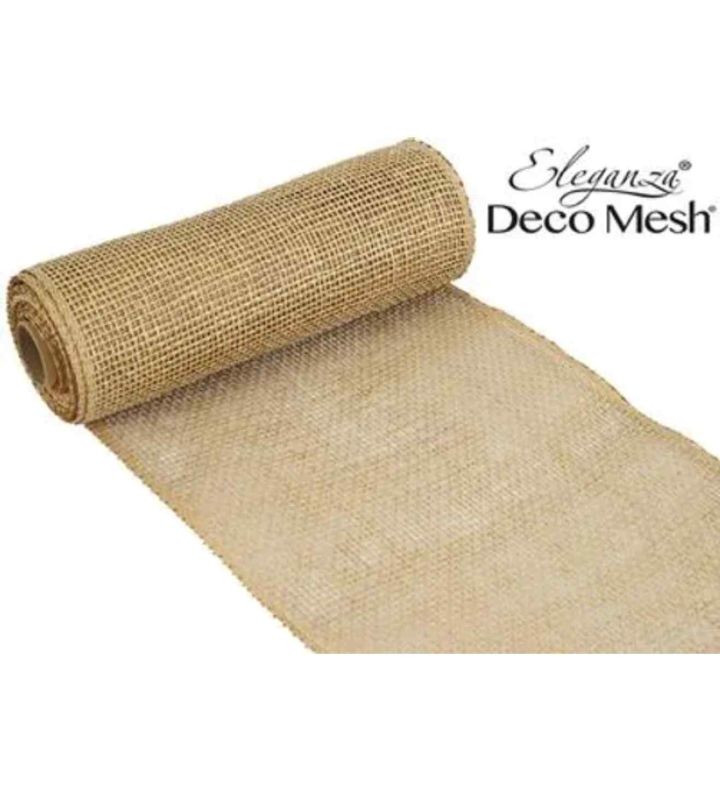Deco Mesh Burlap - Natural 25cm x 4.57m