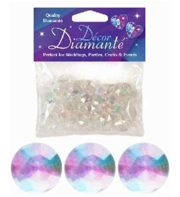 Decor Diamante Diamonds - Irridescent 12mm 28g
