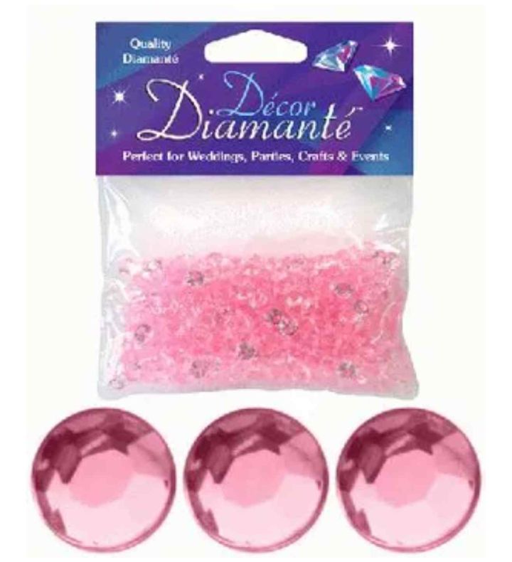 Decor Diamante Diamonds - Pearl Pink 6mm 28g