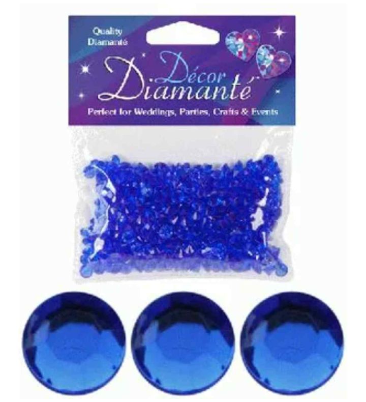 Decor Diamante Diamonds - Sapphire Blue 6mm 28g