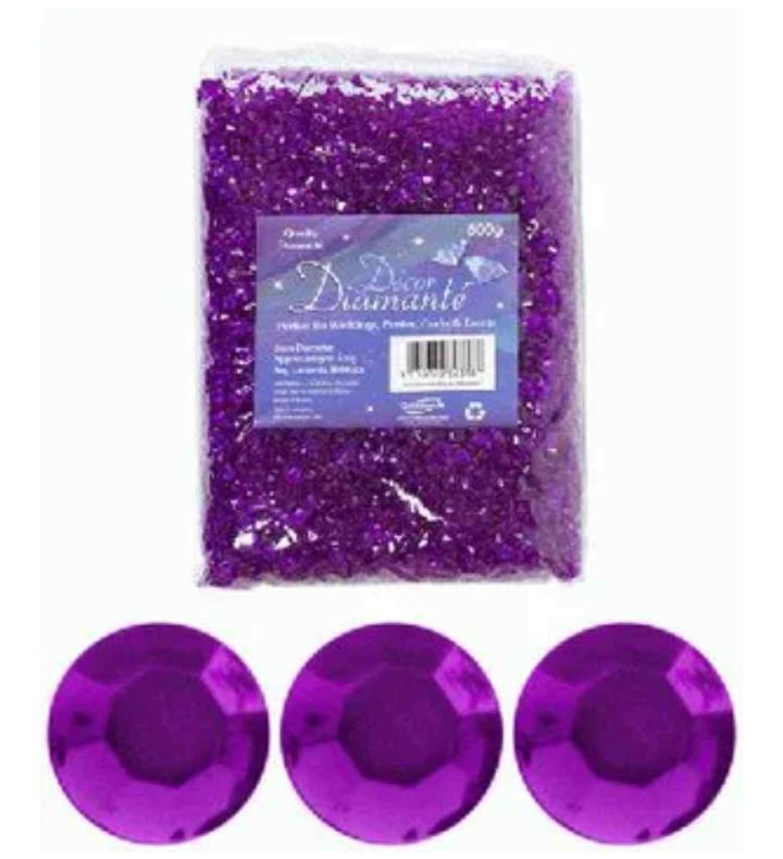 Decor Diamante Diamonds - Amethyst 6mm 500g