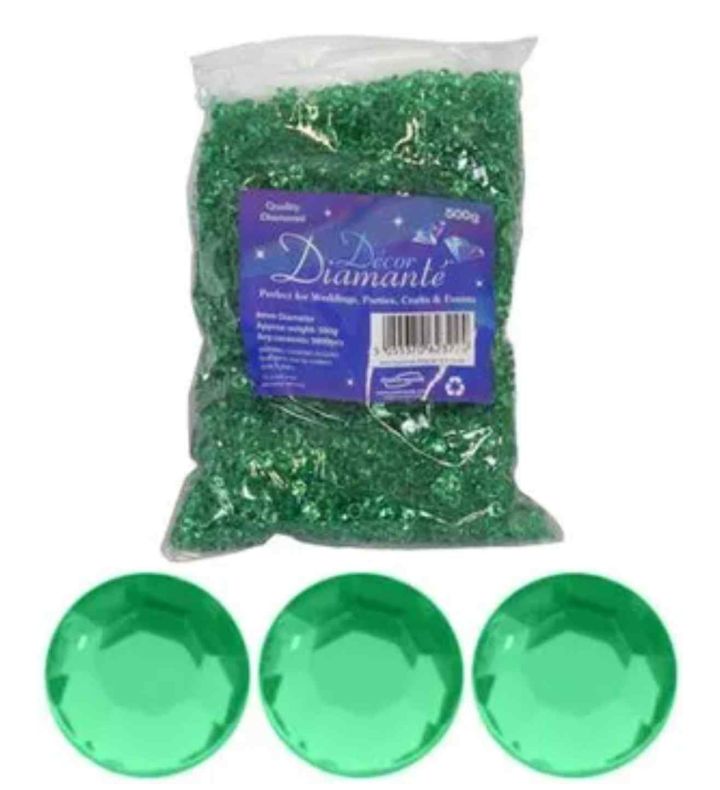 Decor Diamante Diamonds - Emerald 6mm 500g