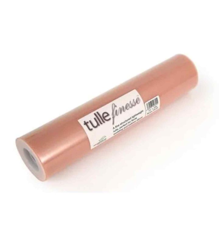 Tulle Finesse Rose Gold 12" x 25yds