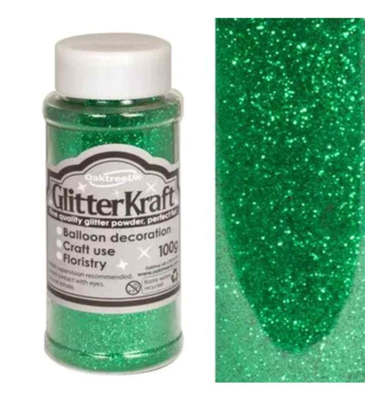 Glitter Kraft Fine Glitter 100g - Emerald