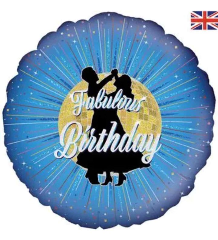 18" Oaktree Fabulous Birthday Round