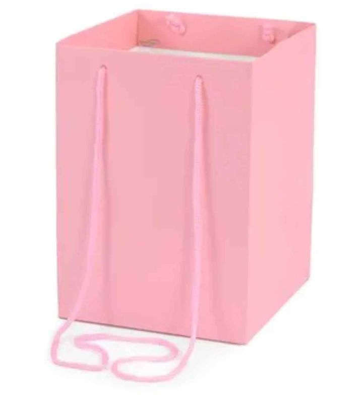 Hand Tie Bag - Light Pink (18cm x 18cm) 10pcs
