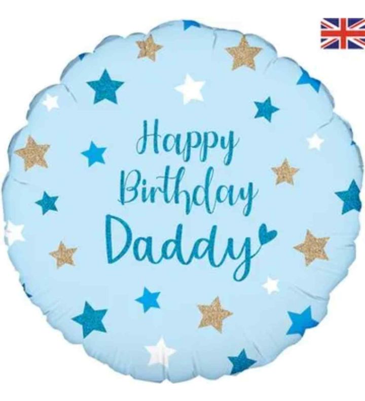 18" Happy Birthday Daddy Foil Balloon