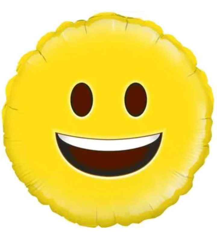18" Oaktree Happy Emoji Round
