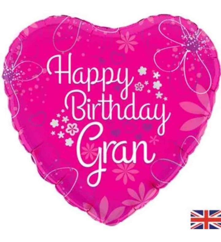18" Oaktree Happy Birthday Gran Foil Balloon