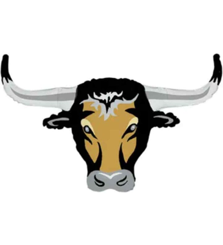 43" Betallic Long Horn Foil Balloon