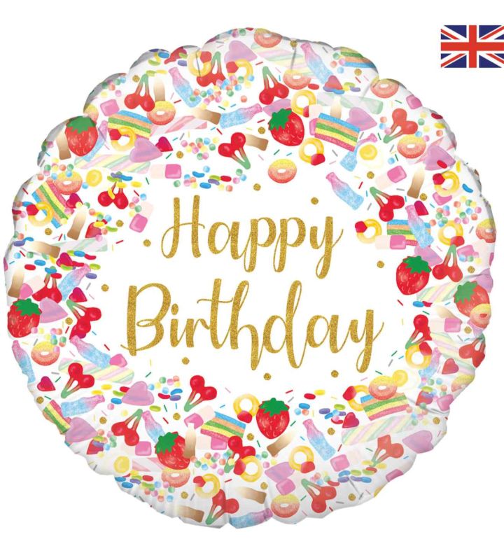 18" Pick n Mix Birthday Foil Balloon
