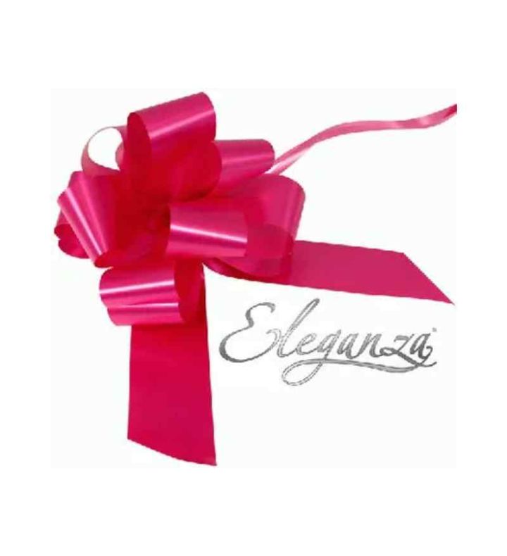 Eleganza Poly Pull Bows Deep Cerise - 50mm x 20pcs