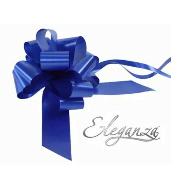 Eleganza Poly Pull Bows Royal Blue - 50mm x 20pcs