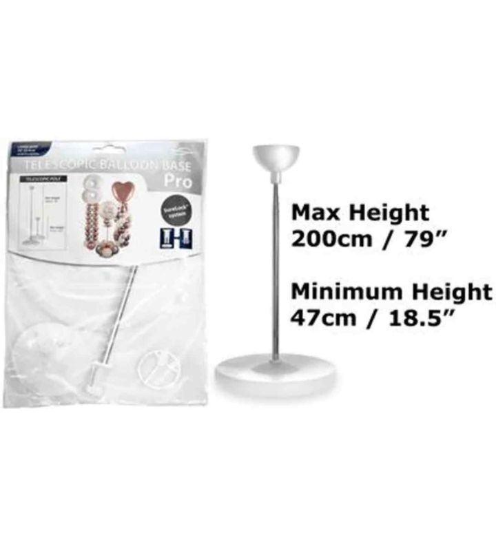 Telescopic Balloon Stand Pro 10" Base