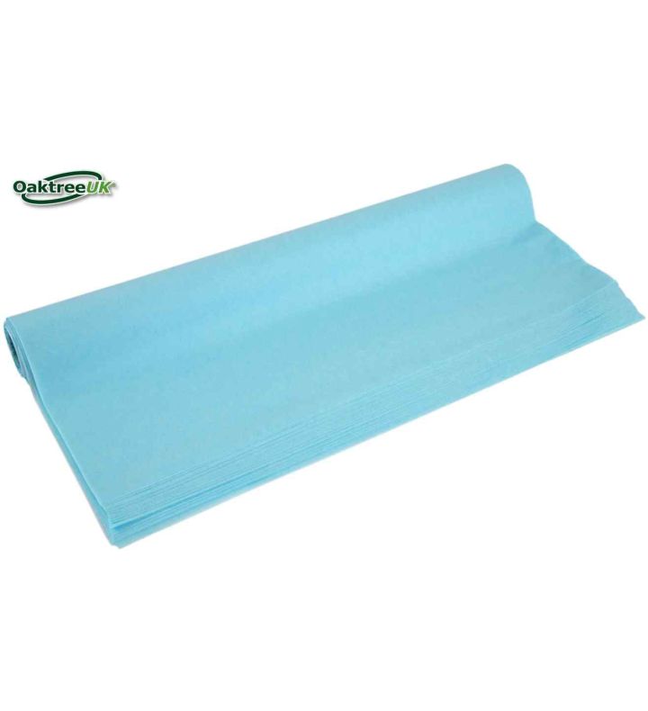 Oaktree Tissue Paper 75cm x 50cm Sheet 48pcs Roll Light Blue No.25