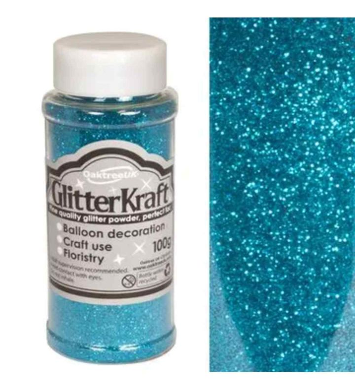 Glitter Kraft Fine Glitter 100g - Turquoise