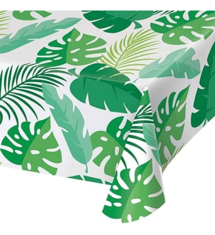 Palm Leaves Plastic Tablecover All Over Print (54" x 108")