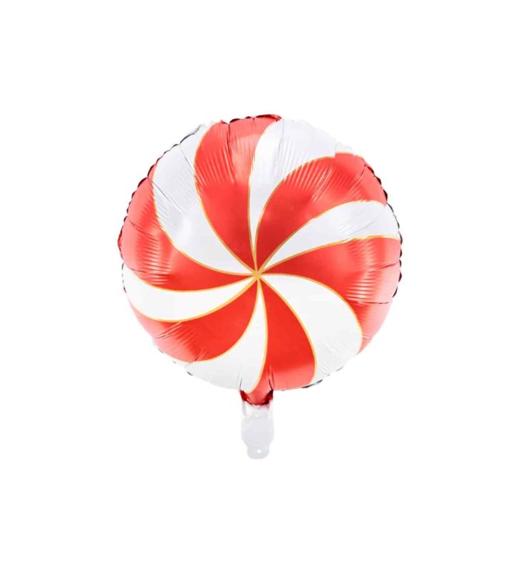 Party Deco Red & Gold Candy Foil Balloon