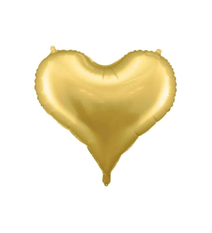 24 x 20.5" Party Deco Foil Heart Gold
