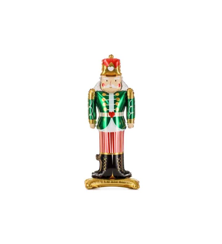 33.5" Party Deco Standing Nutcracker Supershape.
