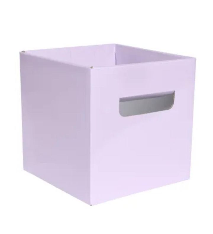 Pearlised Lavender Flower Box 10pc 15x15cm
