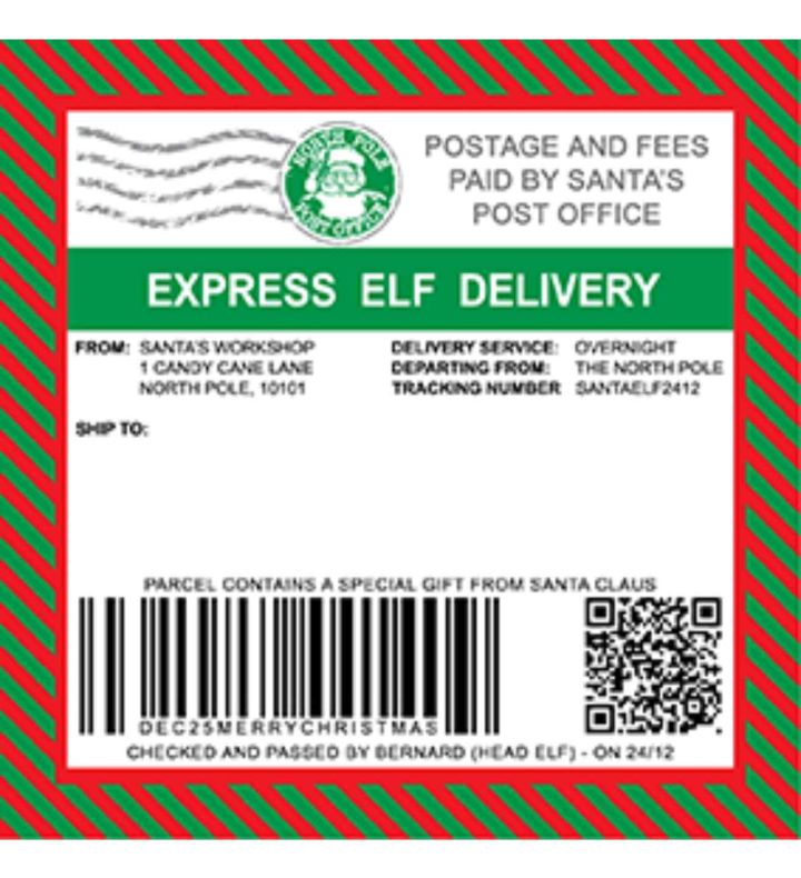 10cm Interactive Elf Arrival Sticker - Pack of 10