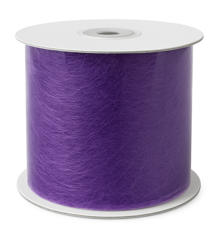 Purple Silk Mesh Ribbon 5cm x 20m