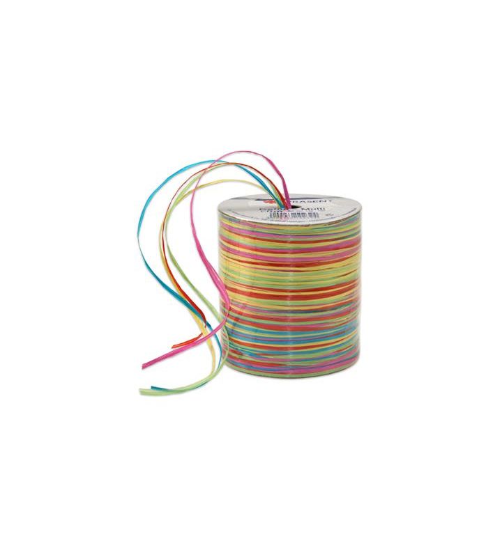 Raffia Ribbon Multicolour 50m Spool