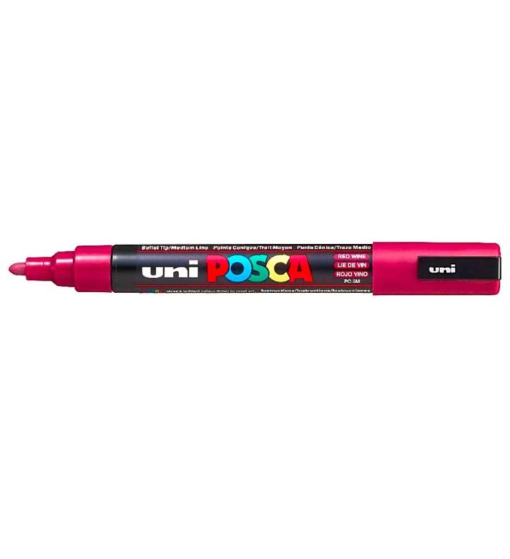 Red Wine POSCA Medium Bullet Tip