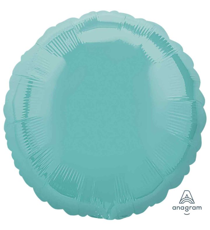18" Anagram Round Robin Egg Blue Unpackaged Foil Balloon