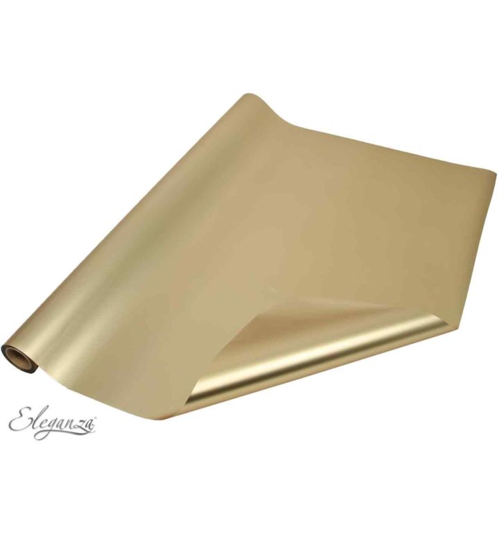 Eleganza Satin Luxe 60cm x 10m Satin Vintage Gold