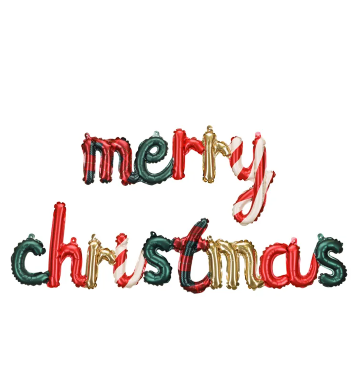 Merry Christmas Foil Balloon Banner 43x25cm