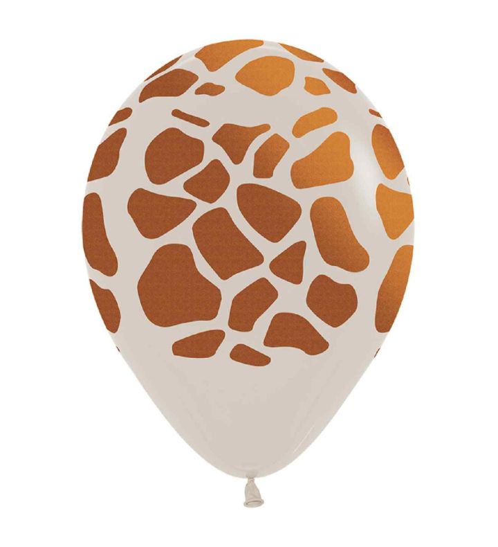 12" Sempertex Giraffe Print Latex Balloon 25ct