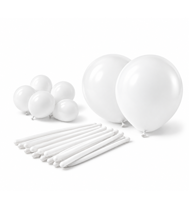  Sempertex Fashion White 005 All Sizes Latex Balloons