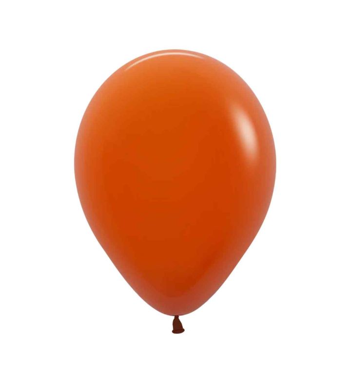 12" Sempertex Fashion Sunset Orange 062 Latex Balloons 50ct