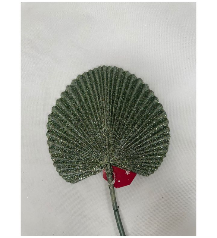 Single Glitter Palm Green Large 16cm X 19cm
