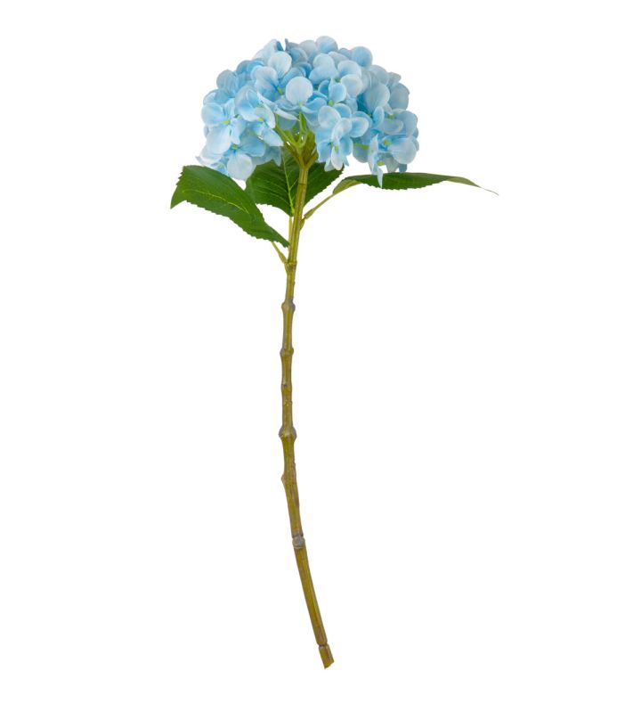 Small Head Hydrangea Light Blue Single Stem