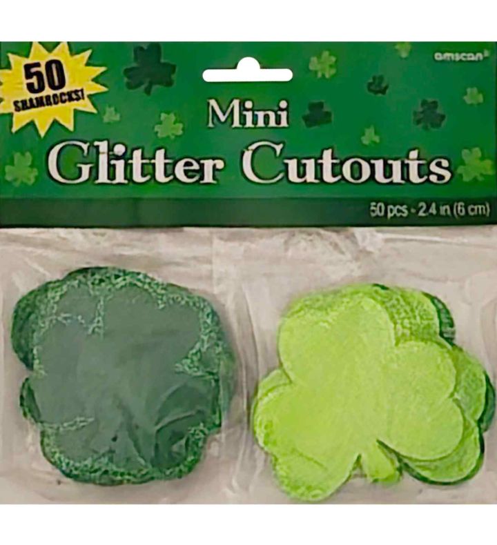 St. Patrick's Day Mini Glitter Cutouts